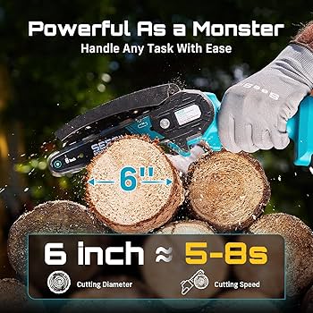 SaYa♥ Amazon.com: Seesii Mini Chainsaw, 6-inch Mini Chainsaw